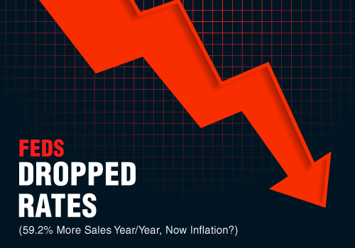 Feds Dropped Rates, 59.2% More Sales Year/Year, Now Inflation?